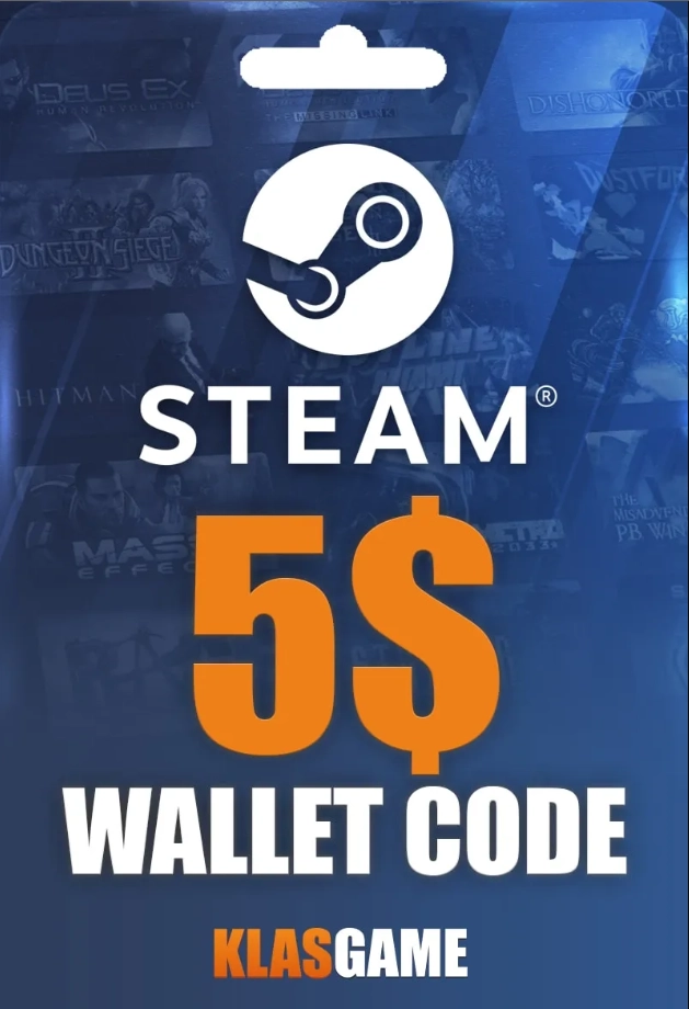 Steam 5 USD Cüzdan Kodu